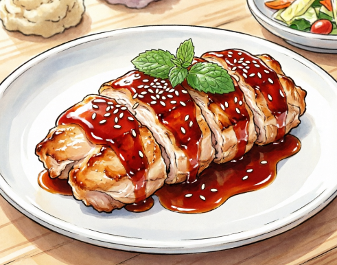 照烧鸡肉卷